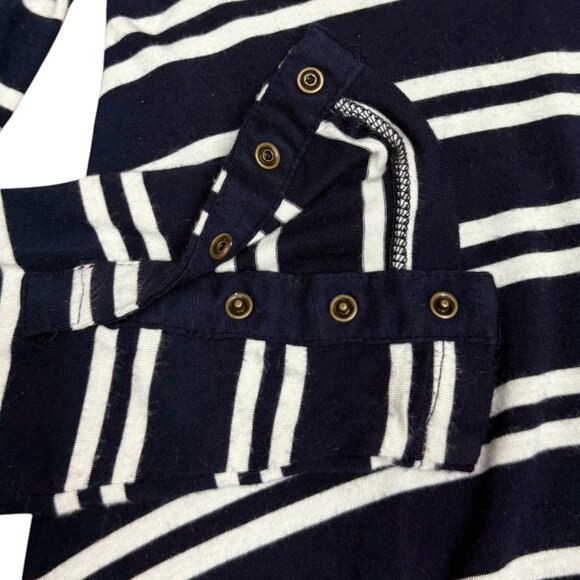 EUC Women's ANTHROPOLOGIE Maeve Striped Turtleneck Dress Navy/White‎ | Size XS - Picture 4 of 8